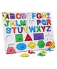 Anindita Toys Capital Alphabets With Shapes Knob & Peg Puzzle Multicolour - 37 Pieces