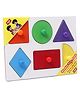 Anindita Toys Wooden Knob & Peg Puzzle Multicolour - 6 pieces