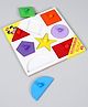 Anindita Toys Wooden Knob & Peg Puzzle Multicolour - 8 pieces