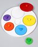 Anindita Toys Shapes Knob & Peg Puzzle Multicolour - 6 Pieces