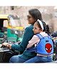 Magic Seat Two Wheeler Carrier Protection Spiderman Print - Blue