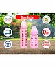 Mastela Borosilicate Glass Feeding Bottle with Silicone Cover Set of 2 Pink - 250 ml, 125 ml