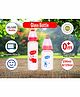 Mastela Glass Feeding Bottle With Ultrasoft Flow Red Pack of 2 - 250 ml & 125 ml
