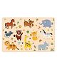 Webby Animal Educational Wooden Puzzle - 10 Pieces