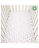 Theoni 100% Organic Cotton Muslin Fitted Crib Sheet Popsicle Print - Pink