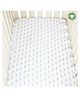 Theoni 100% Organic Cotton Muslin Fitted Crib Sheet Popsicle Print - Blue