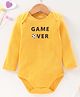 Fox Baby Full Sleeves Onesie Text Print - Yellow