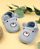 Kicks & Crawl Bear Design Booties - Blue