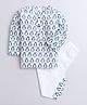 Polka Tots Full Sleeves Penguin Printed Night Suit - Blue
