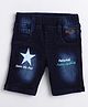 Polka Tots Star Patch Detailing Shorts - Blue