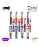MAXI Mommy & Baby Toothbrush Combo Pack Of 12 - Multicolor