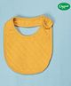 COCOON ORGANICS 100% Cotton Solid Premium Quilted Bib - Yellow