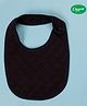 COCOON ORGANICS 100% Cotton Solid Premium Quilted Bib - Wine