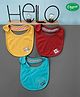 COCOON ORGANICS 100% Cotton Bib Pack Of 3 - Multi
