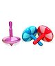 VParents Wooden Spin Tops Pack of 3 - Multicolour
