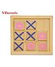 VParents Wooden Tic Tac Toe Board - Off White Green