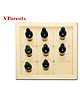 VParents Wooden Peg Doll Tic Tac Toe Board - Off White Green