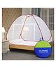 Classic Mosquito Net Polyester Foldable Single Bed Size Mosquito Net - Red