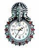 Divamee Designer Wall Clock Ganapati Design - Silver