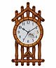 Divamee Designer Wooden Wall Clock - Brown