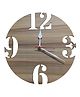 Glowbird Wooden Wall Clock - Brown