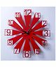 Divamee Designer Wall Clock Abstract Design - Red 