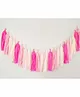 Amfin Paper Tassels Garland Pink Cream Pack of 20 - Length 800 cm