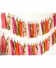 Amfin Paper Tassels Garland Multicolor Pack of 25 - Length 800 cm