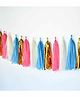 Amfin Paper Tassels Garland Multicolor Pack of 20 - Length 800 cm
