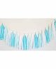 Amfin Paper Tassels Garland Blue White Pack of 15 - Length 800 cm