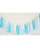 Amfin Paper Tassels Garland Blue White Pack of 15 - Length 800 cm