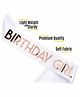 Syga Birthday Girl Sash Rose Gold - 80 cm