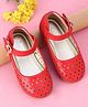 Cute Walk by Babyhug Belly Shoes Butterfly Applique - Red