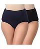 Morph Pack Of 2 Post Delivery Period Panties - Black & Navy Blue