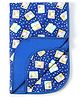 Baby Diaper Changing Waterproof Large Size Mat Square Print With PVC Material-Blue