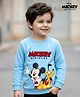 Babyhug Full Sleeve Sweatshirt Mickey & Friends Print - Blue