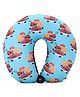 U Shaped Neck Pillow With Microbeeds Stuffing Car Theme - Blue