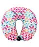 U Shaped Neck Pillow With Microbeeds Stuffing Triangle Theme - Multicolor 