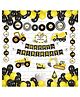 Untumble Construction Vehicle Themed Party Decor Yellow Black - Pack of 95 