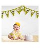 Untumble Construction Vehicle Themed Birthday Banner Yellow - Length 304 cm 