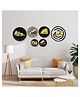 Untumble Construction Vehicle Theme Paper Fan Party Decor Black - Pack of 6 