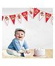 Untumble Teddy Themed Birthday Banner Red - Length 304 cm 