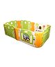 Babycenter India Baby Room Cloud Bread Standard Playpen Play Yard with 2 Extension - Beige Green Orange