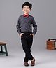 Babyhug Full Sleeves Shirts & Trouser - Grey