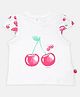 Chicoo Short Sleeves T-Shirt Printed - White