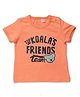 Chicoo Half Sleeves T-Shirt - Orange