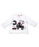 Chicco Full Sleeve T-Shirt With Digger Print - White