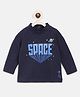 Chicco Full Sleeves T-Shirt Text Print - Blue