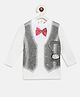 Chicco Full Sleeves Waistcoat Printed T-Shirt - White