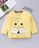 ToffyHouse Full Sleeves Sweatshirt Fox Print - Yellow